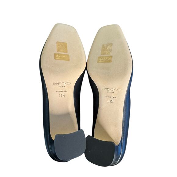 Jimmy Choo NIB Elme 45mm Embellished Leather Pumps in Black Size 39.5 - Picture 9 of 9